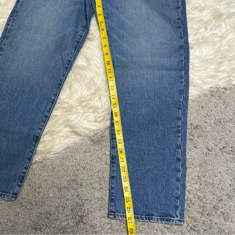 Nwt Madewell 90's straight leg crop Blue Denim Jeans - Picture 13 of 13